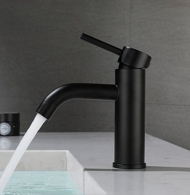 Faucet таза мытья Bathroom крана смесителя кухни черной нержавеющей стали однорычажный