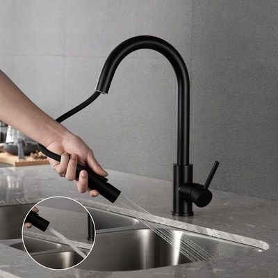 Faucet распределителя горячей и холодной воды почищенного щеткой крана кухни нержавеющей стали
