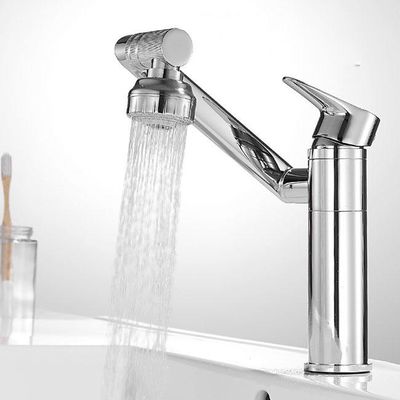 ODM Faucet раковины ручки 360 приспособлений ливня золота шарнирного соединения степени одиночный неэтилированный