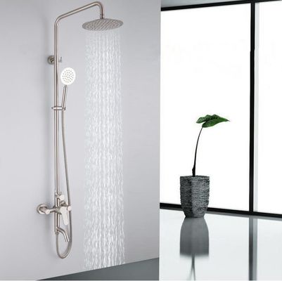 304 почищенных щеткой нержавеющей сталью Faucets ливня Bathroom установили изготовленный на заказ логотип