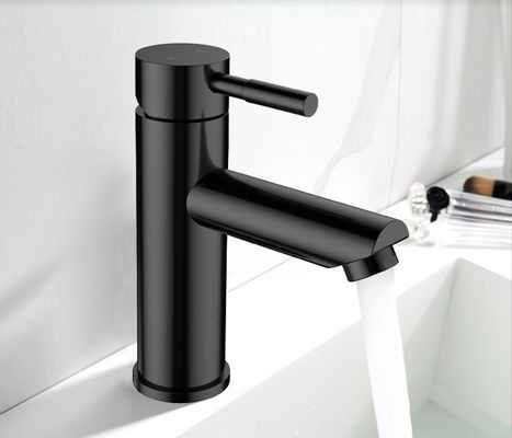 Логотип неэтилированного черного Faucet таза нержавеющей стали износоустойчивый подгонянный