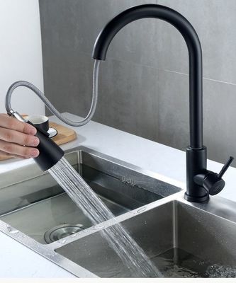 ODM OEM черный вытягивает вне провод Faucet кухни рисуя Faucet горячей и холодной воды