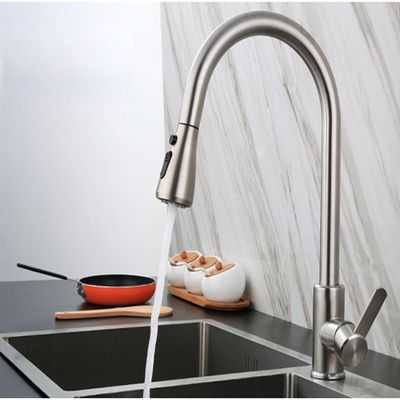OEM почистил SS щеткой выдвигая сейф ручки Faucet стирки блюда двойной неэтилированный