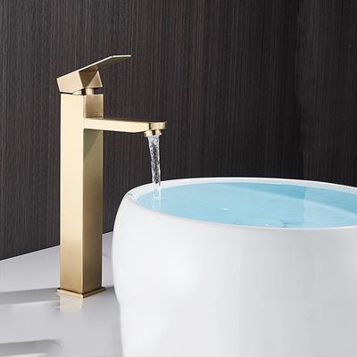 Гальванизировать квадрата Faucet таза нержавеющей стали 304 корозия черного анти-